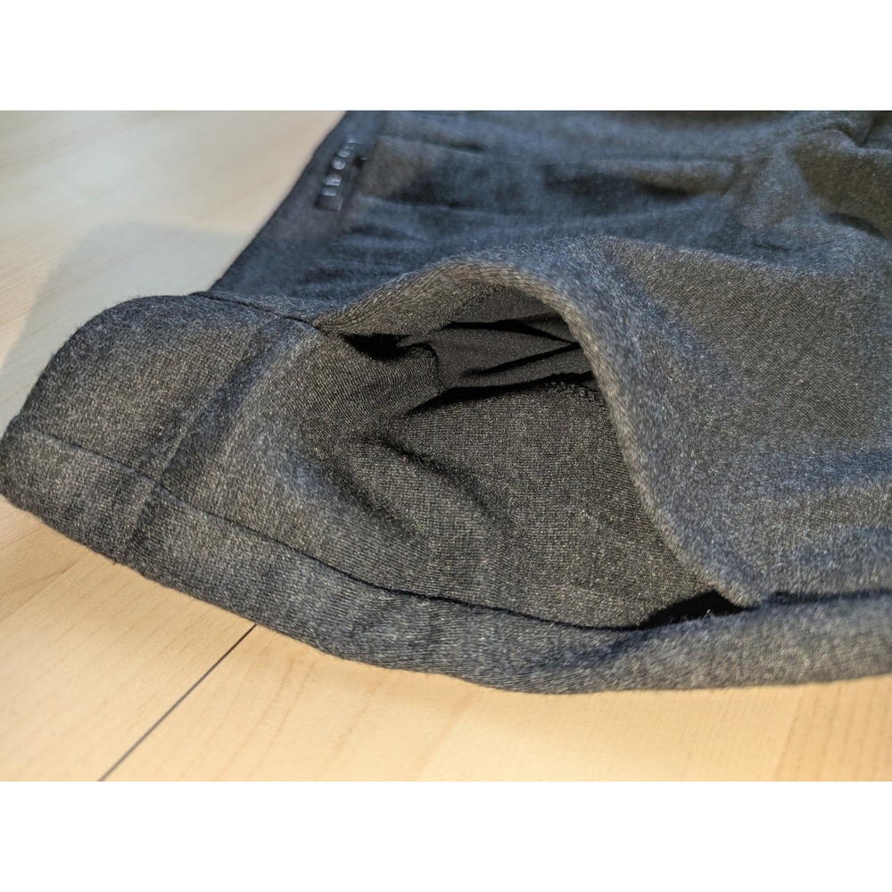 NWT THEORY Low Rise Charcoal Smooth Knit Ponte Flare Trouser Pants Made in USA 4 - Picture 14 of 14